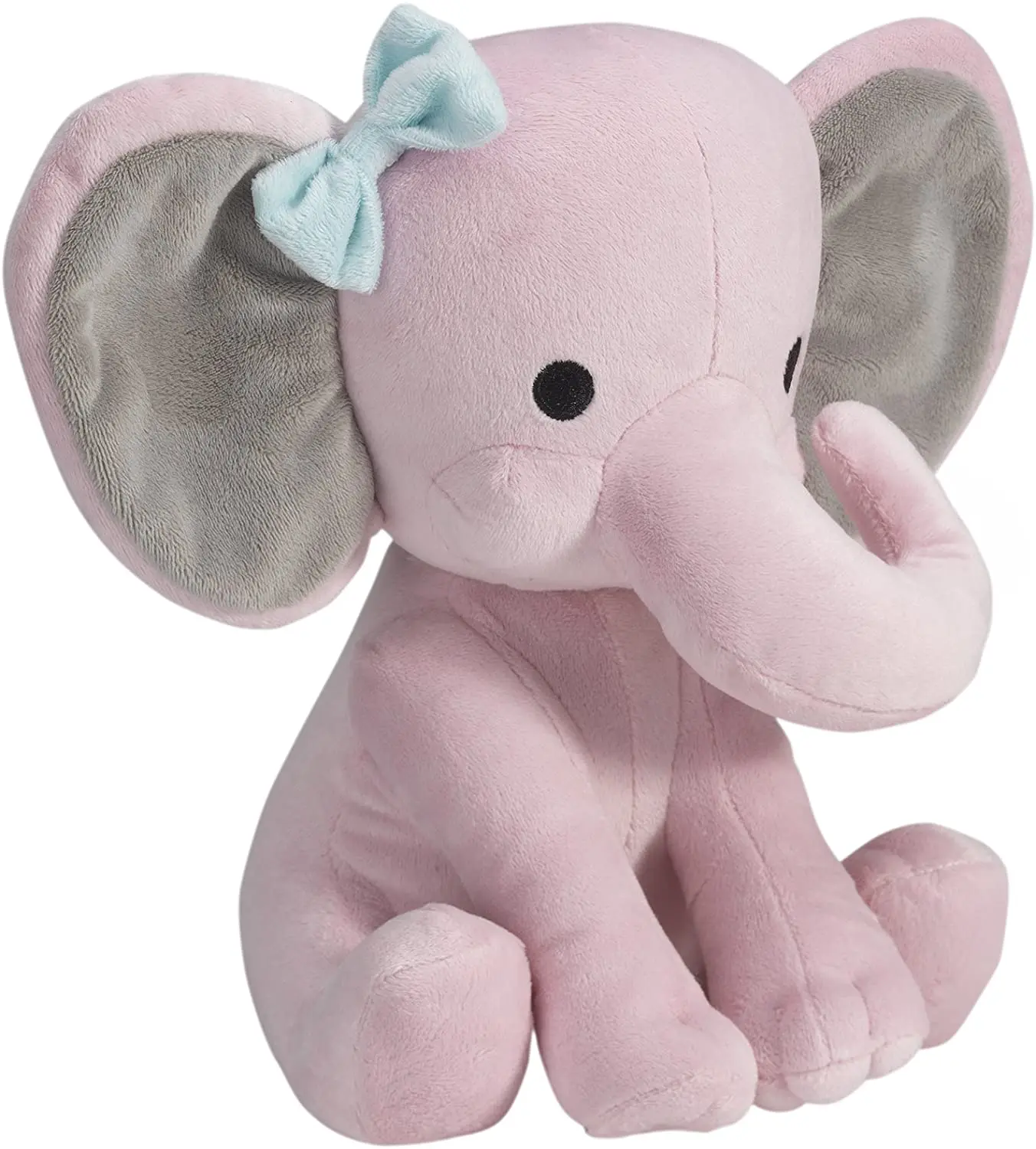 Elefant gosedjur, 25 cm, grått och rosa med kawaii-design för barnrum och som gåva 6 Elefant gosedjur, 25 cm, grått och rosa med kawaii-design för barnrum och som gåva - Bild 6