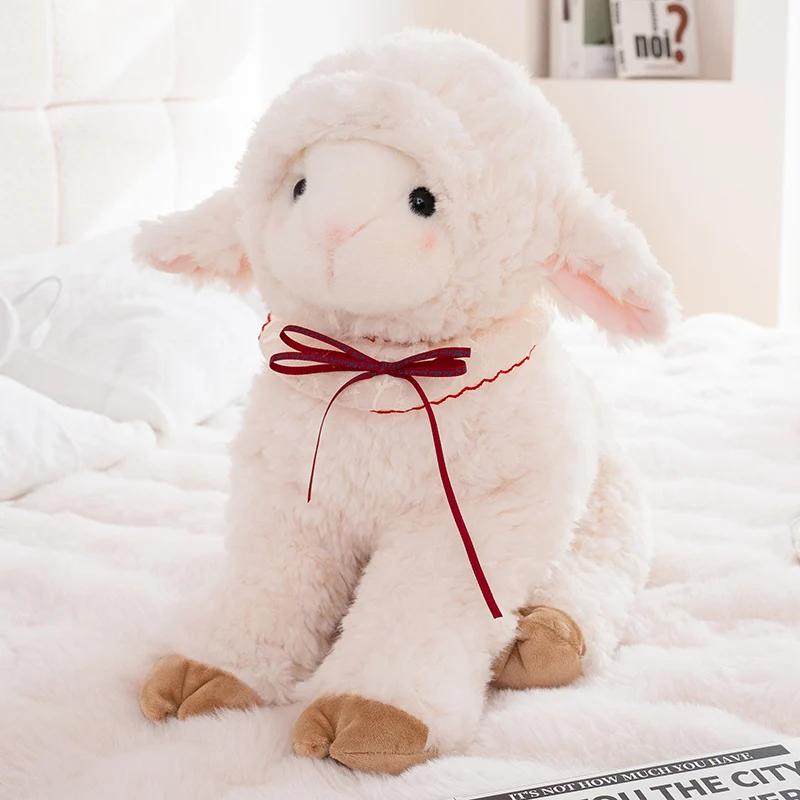 Får gosedjur med gullig tecknad kawaii-stil, fluffig sovkudde att krama, 24–50 cm 7 Får gosedjur med gullig tecknad kawaii-stil, fluffig sovkudde att krama, 24–50 cm - Bild 7