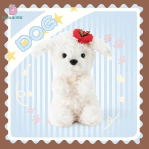 Sött hund gosedjur i kawaii-stil för samling, sovsällskap och födelsedagspresent