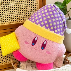 Rosa Kirby gosedjur, stor kramkudde med söt tecknad anime- och stjärndesign, 35–95 cm