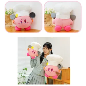 Kirby gosedjur som stor rosa kramkudde med söt kockdesign, animefigur, 35–70 cm 11 Kirby gosedjur som stor rosa kramkudde med söt kockdesign, animefigur, 35–70 cm