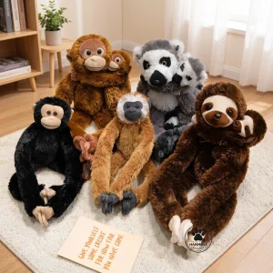 Apa gosedjur 35 cm med långa armar, orangutang, schimpans, lemur eller sengångare