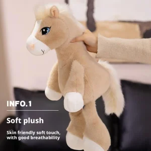 Alternative view of Mjukt horse gosedjur för barn, 22 cm, med stora ögon och söt klassisk design