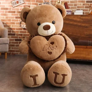 Kawaii björn gosedjur med LOVE-design, stor mjuk kramkudde som present, 80–100 cm 14 Kawaii björn gosedjur med LOVE-design, stor mjuk kramkudde som present, 80–100 cm