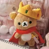 Rilakkuma-nyckelring i kungadräkt med hatt och kudde, present till flickvän