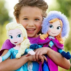 Frozen 2-karaktärer gosedjur som mjuka dockor i snödrottnings- och prinsessstil