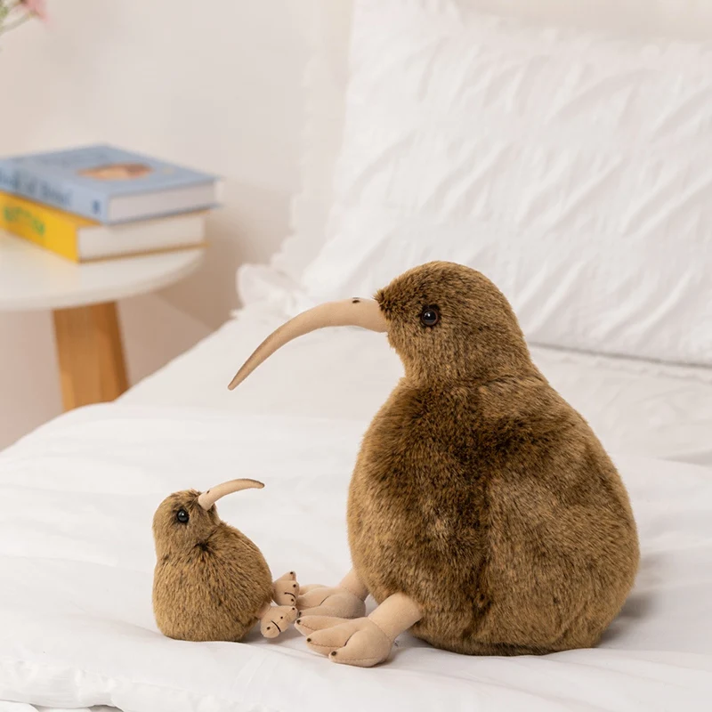 Brunt Kiwi bird gosedjur i verklighetstrogen stil, mjuk kudde som gåva, 12–28 cm 3 Brunt Kiwi bird gosedjur i verklighetstrogen stil, mjuk kudde som gåva, 12–28 cm - Bild 3