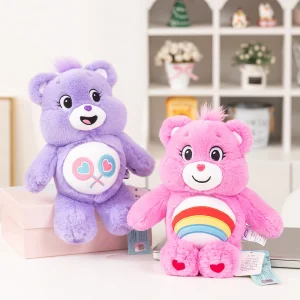 Alternative view of Care Bears björn gosedjur med söt regnbågsdesign, tecknad stil och mjuk sovkudde, 33 cm