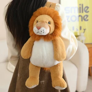 Söt mjuk kawaii-ryggsäck för skolan med sengångare, lejon, får, lemur, giraff, kanin, hjort eller elefant 25 Söt mjuk kawaii-ryggsäck för skolan med sengångare, lejon, får, lemur, giraff, kanin, hjort eller elefant