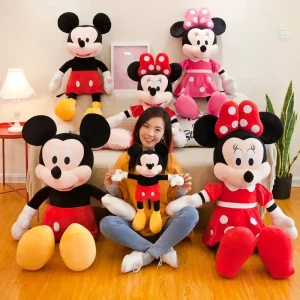 Mus gosedjur med Mickey Mouse och Minnie Mouse i kawaii- och animestil, 35–50 cm