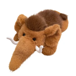 35 cm brunt mammutgosedjur i kawaii-stil, mjukt elefant gosedjur med lång snabel