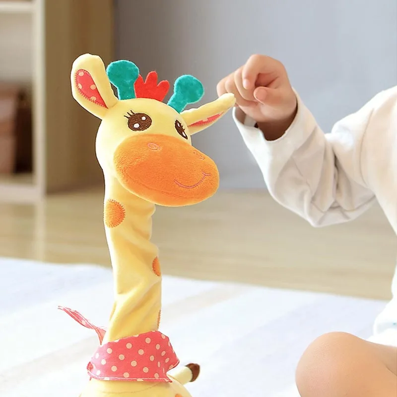 Dansande och talande giraffe gosedjur som upprepar vad du säger, svänger, lyser och spelar 10 sånger 2 Dansande och talande giraffe gosedjur som upprepar vad du säger, svänger, lyser och spelar 10 sånger - Bild 2