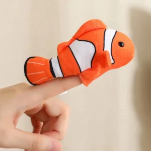 Små gosedjur som fingerpuppor i flera figurvarianter för lek och sagoberättande 35 Små gosedjur som fingerpuppor i flera figurvarianter för lek och sagoberättande