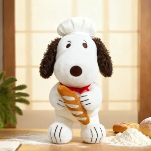 Snoopy som hund gosedjur i mjuk kockutstyrsel, stor modell, 45–80 cm