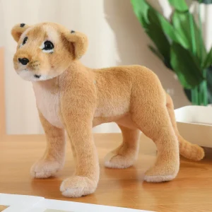 Lejon och tiger gosedjur med realistisk vilddjursdesign och mjuk känsla, 38–48 cm