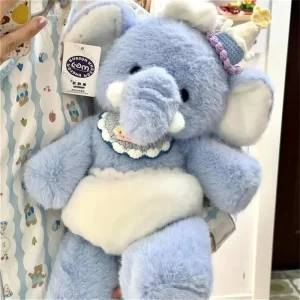 Benny, elefant gosedjur som mjuk och fluffig elefantkudde i babystil, 35–45 cm