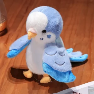 Fågelgosedjur i flera figurvarianter som mjuka handdockor med kawaii- och cosplaystil 15 Fågelgosedjur i flera figurvarianter som mjuka handdockor med kawaii- och cosplaystil