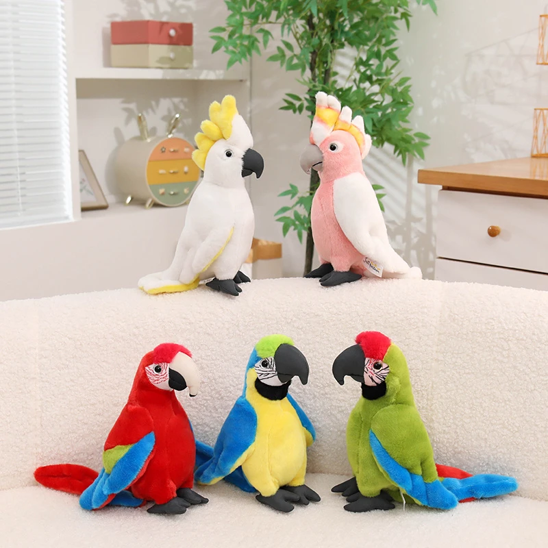 Djurfigurer gosedjur, Tropical bird design och mjuk 2 Djurfigurer gosedjur, Tropical bird design och mjuk - Bild 2