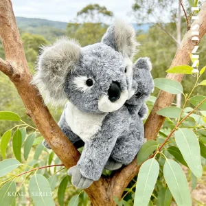 Koala gosedjur med mor och unge, naturtrogen, kreativ och mjuk utformning, 27 cm 11 Koala gosedjur med mor och unge, naturtrogen, kreativ och mjuk utformning, 27 cm