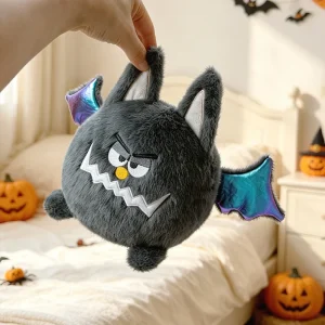 Sött bat gosedjur i rund Dango-form för Halloween, fest, barn och heminredning 17 Sött bat gosedjur i rund Dango-form för Halloween, fest, barn och heminredning