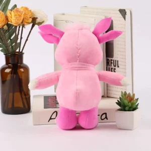 Djurfigurer som rosa gosedjur från rysk animerad tv-serie i animestil, 30 cm