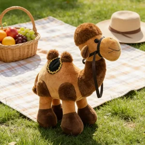 Sött camel gosedjur i tecknad stil, kramkudde för flickors sovrum och heminredning, 30 cm 10 Sött camel gosedjur i tecknad stil, kramkudde för flickors sovrum och heminredning, 30 cm
