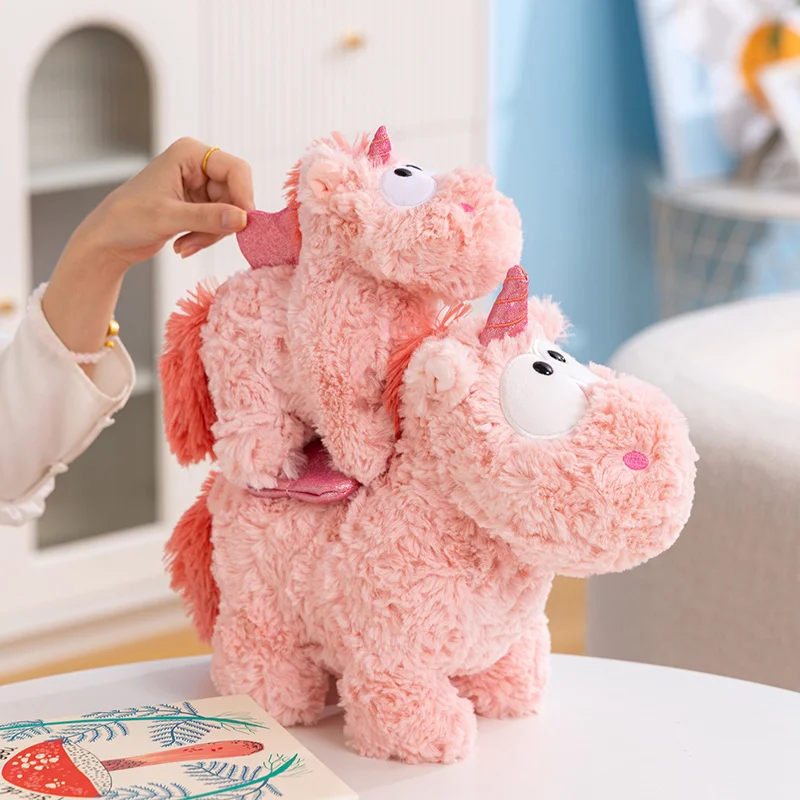Rosa enhörning gosedjur som sovkudde, söt hästfigur för tröst och present, 18–28 cm 2 Rosa enhörning gosedjur som sovkudde, söt hästfigur för tröst och present, 18–28 cm - Bild 2