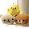 Kawaii Rilakkuma björn gosedjur med Kiiroitori som kudde på 30 cm och handvärmare