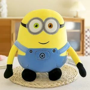 Bob gosedjur och Stuart från Minions, mjuka gula kramkuddar i jeans, 20–35 cm