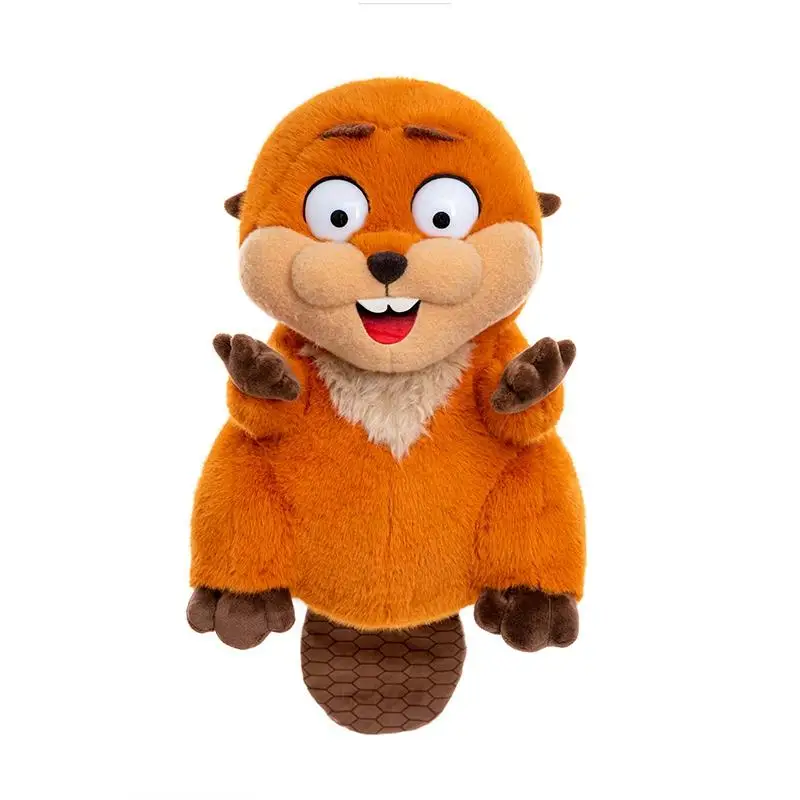 Hoppers-karaktärer gosedjur i söt animeinspirerad stil med mjuk design, 23–28 cm 21 Hela den orange bäverplyschen visas framifrån mot vit bakgrund.