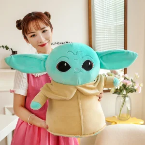 Baby Yoda gosedjur från Mandalorian, Grogu som kramkudde i kawaiistil, 30–65 cm