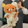 Kawaii Rilakkuma björn gosedjur i pyjamas, soffkudde och födelsedagspresent, 45–75 cm 19 Kawaii Rilakkuma björn gosedjur i pyjamas, soffkudde och födelsedagspresent, 45–75 cm