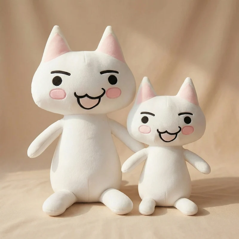 Inoue Toro katt gosedjur som stor vit animefigur och kramkudde för kramar, 80–110 cm 3 Inoue Toro katt gosedjur som stor vit animefigur och kramkudde för kramar, 80–110 cm - Bild 3