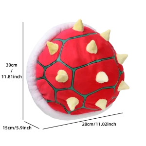 Mjuk Koopa Troopa-docka i kawaii-stil, utformad som ryggsäck och karaktärsväska