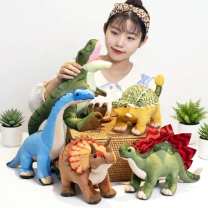 Dinosaurie gosedjur, Prehistoric animals, hjärtform förhistoriska motiv stegosaurus