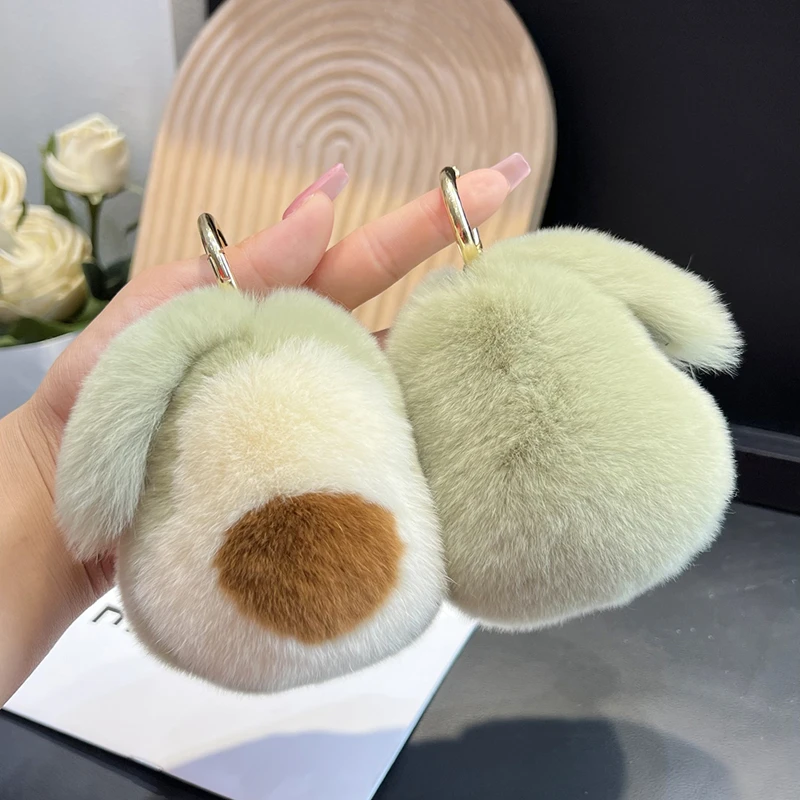 Avokadomotiv på söt kanindocka i kawaii-stil, som bilnyckelring och ryggsäckshänge 6 Avokadomotiv på söt kanindocka i kawaii-stil, som bilnyckelring och ryggsäckshänge - Bild 6