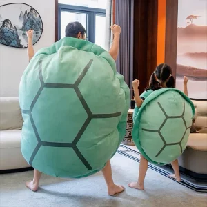 Tortoise gosedjur som sköldpaddakudde, Turtle shell design och Creative, 100 cm