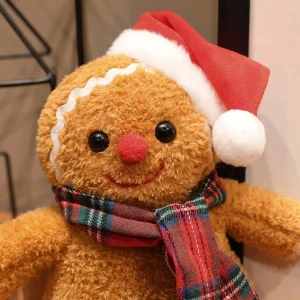 gingerbread man gosedjur som plyschkudde med mössa och halsduk i julstil, 25–35 cm 15 gingerbread man gosedjur som plyschkudde med mössa och halsduk i julstil, 25–35 cm