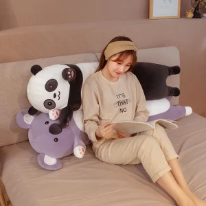 Panda gosedjur och koala som jättestor cylindrisk kramkudde och sovkompis, 50–130 cm