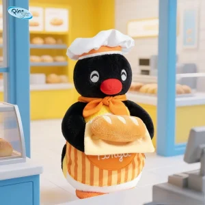 Pingu-docka från köksserien, söt ryggsäcksberlock och födelsedagspresent till vänner