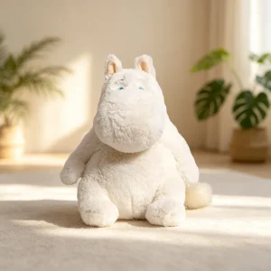 Anka gosedjur som ankakudde, söt och tecknad style, moominsfigur sittande stil, 25 cm