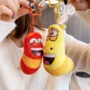Larva-nyckelring med snigelfigur som kreativ mjukis i lekfull anime- och seriestil 21 Larva-nyckelring med snigelfigur som kreativ mjukis i lekfull anime- och seriestil