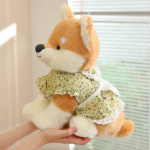 Shiba Inu som hund gosedjur och hundkudde, supersöt och klädd, 25–35 cm, julklapp 9 Shiba Inu som hund gosedjur och hundkudde, supersöt och klädd, 25–35 cm, julklapp