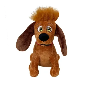 Djurfigurer som gröna gosedjur, med animerad tecknad stil och tydlig julprägel
