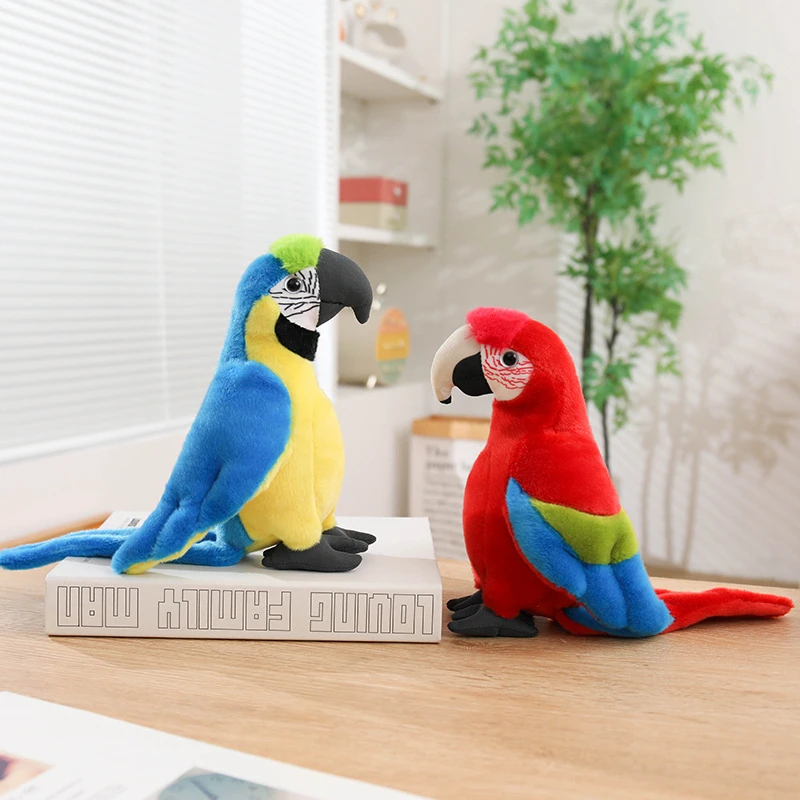 Djurfigurer gosedjur, Tropical bird design och mjuk 6 Djurfigurer gosedjur, Tropical bird design och mjuk - Bild 6
