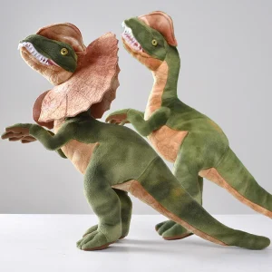 Jurassic Park Dilophosaurus dinosaurie gosedjur med dubbla nackkragar, mjuk presentfigur 14 Jurassic Park Dilophosaurus dinosaurie gosedjur med dubbla nackkragar, mjuk presentfigur