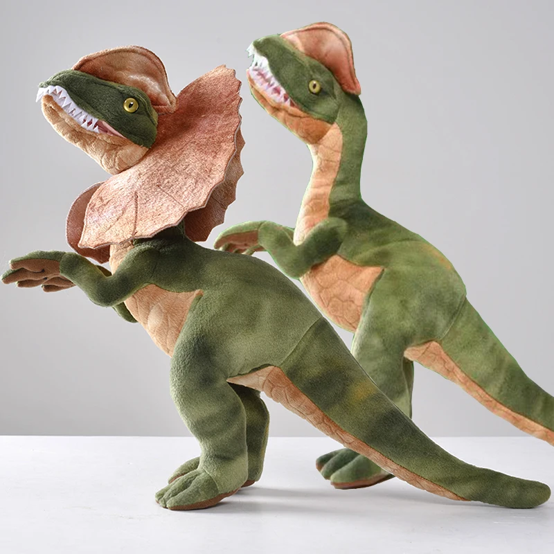 Jurassic Park Dilophosaurus dinosaurie gosedjur med dubbla nackkragar, mjuk presentfigur 7 Jurassic Park Dilophosaurus dinosaurie gosedjur med dubbla nackkragar, mjuk presentfigur - Bild 7