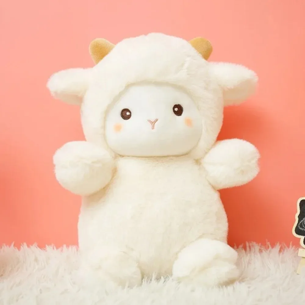 Kanin gosedjur som kramkudde med får, björn och alpacka i kawaii-stil med persikoblomma 7 Kanin gosedjur som kramkudde med får, björn och alpacka i kawaii-stil med persikoblomma - Bild 7