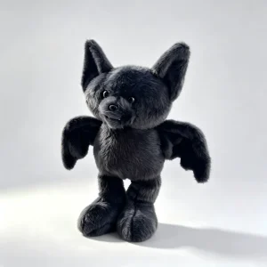 Bat gosedjur med avtagbara kläder, gullig gotisk Halloween-dekoration, 25–35 cm
