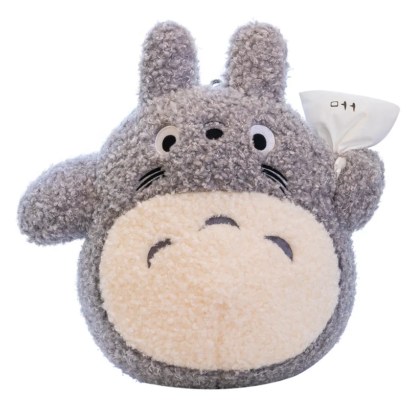 Totoro gosedjur i kawaii-stil som mjuk plyschkudde med vit papperspåse, 50–70 cm 5 Totoro gosedjur i kawaii-stil som mjuk plyschkudde med vit papperspåse, 50–70 cm - Bild 5